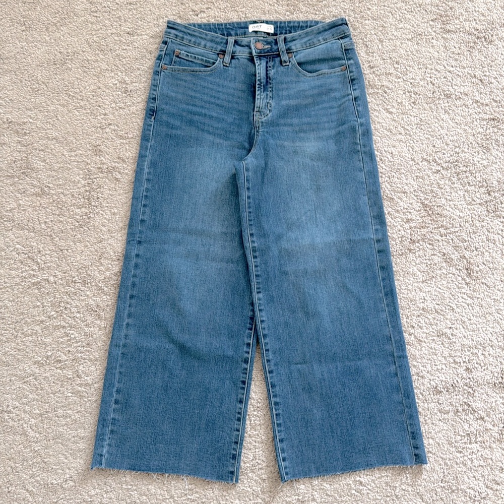 NWOT High rise sailor wide ankle jeans